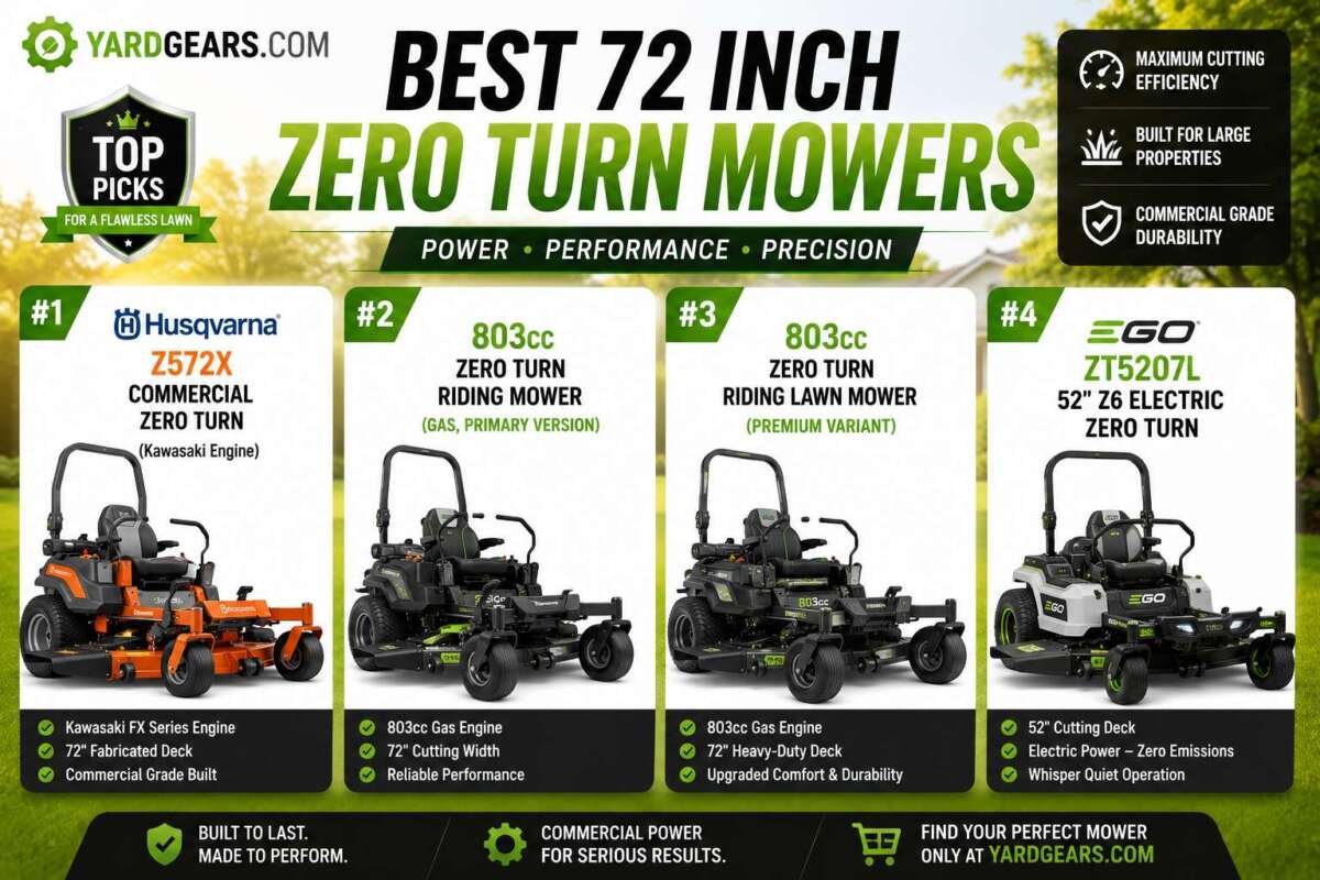 Best 72 inch zero turn mower