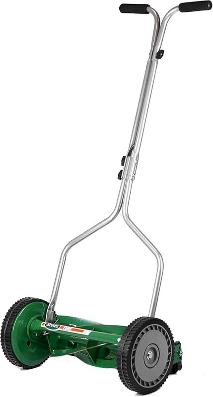 Scotts 304-14S 14-Inch 5-Blade Push Reel Lawn Mower, Green - Effortles