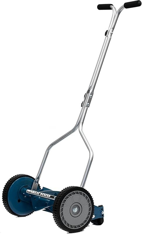 Great States 204-14 14 Inch Manual Push Reel Lawn Mower for Small to M