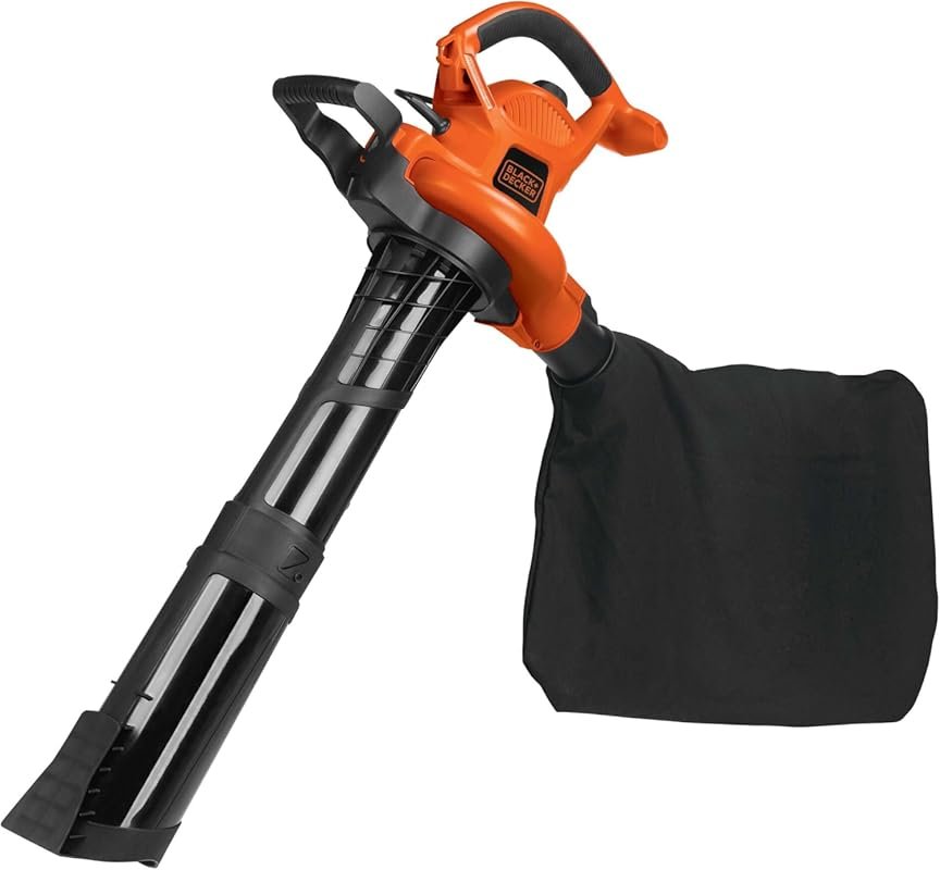 Powerful BLACK+DECKER 12 Amp Electric Leaf Blower, Vacuum & Mulcher fo