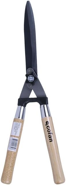 Cofan Professional Hedge Trimmer: Ergonomic Wooden Handle for Gardening & Bush Trimming