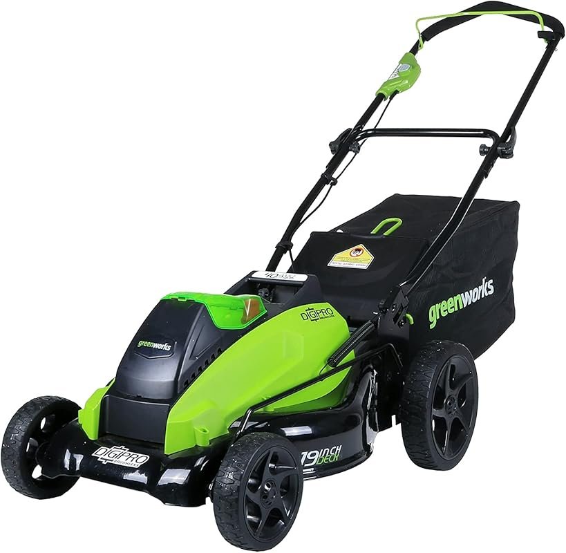 Greenworks 40V 19-Inch Cordless Electric Lawn Mower, Powerful and Ligh