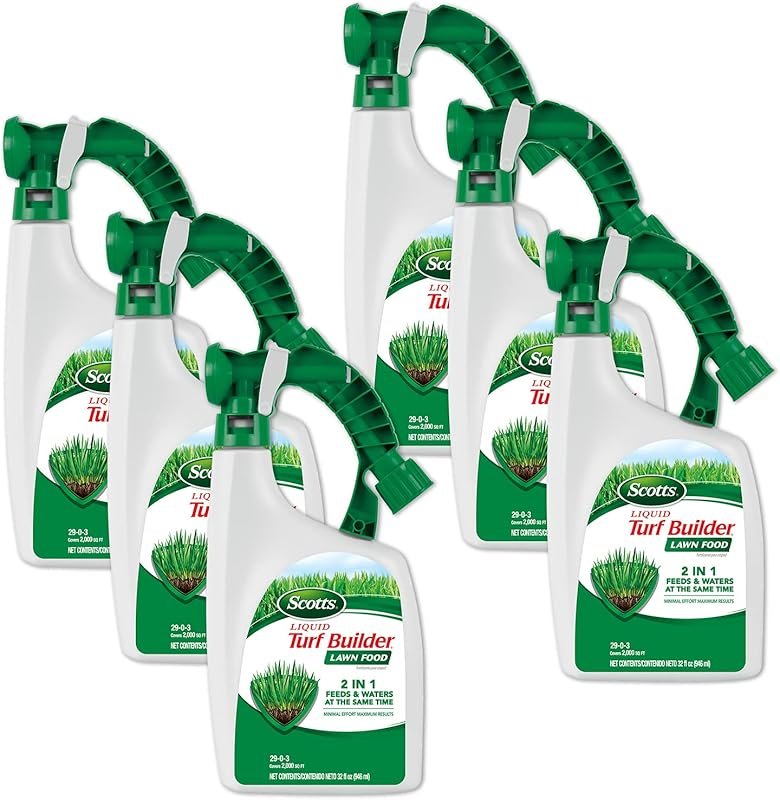 Scotts Liquid Turf Builder Lawn Food 32 fl. oz. (6-Pack): Fast-Acting