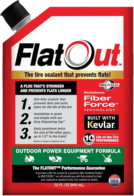 FlatOut Off-Road Tire Sealant: Outdoor Power Equipment Formula to Prev