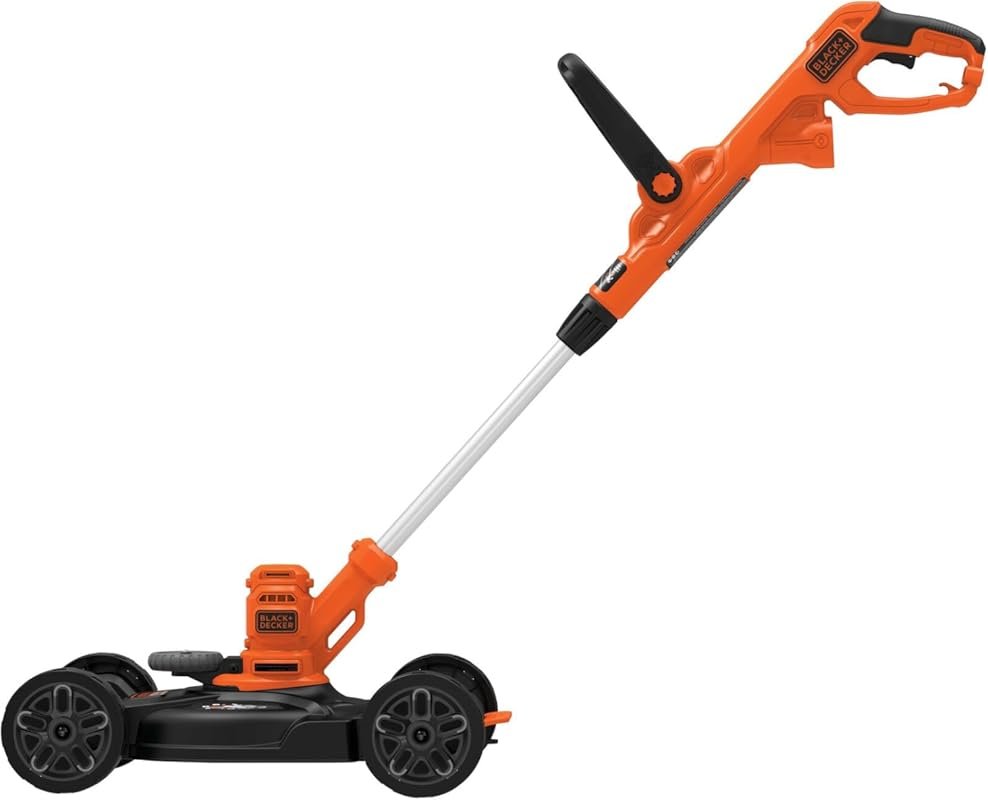 BLACK+DECKER 3-in-1 Corded Electric Lawn Mower, Edger, and Weed Eater