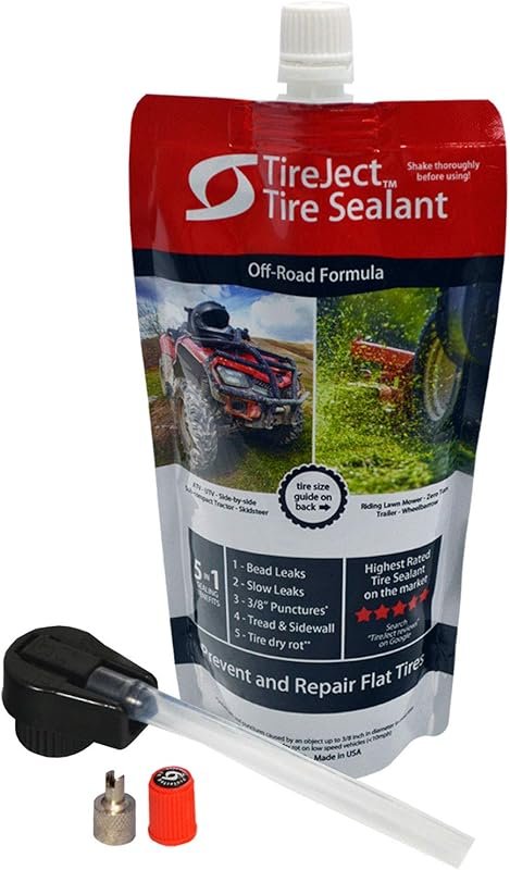 TireJect Off-Road Tire Sealant Kit: 5-in-1 Sealing Solution to Fix and