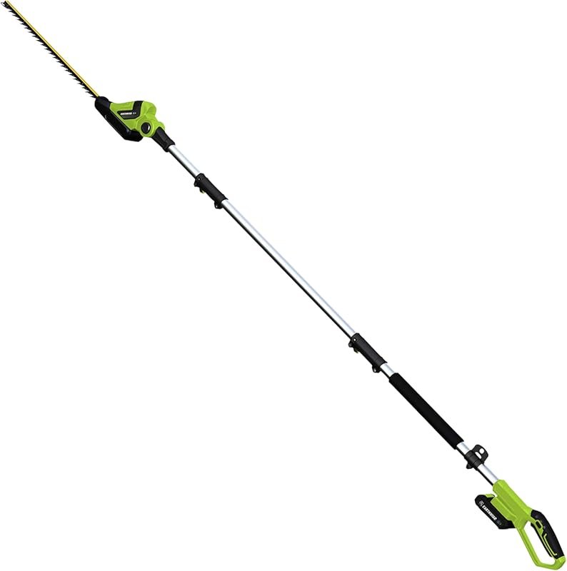 Earthwise LPHT12022 20-Inch Cordless Pole Hedge Trimmer with 2.0AH Bat