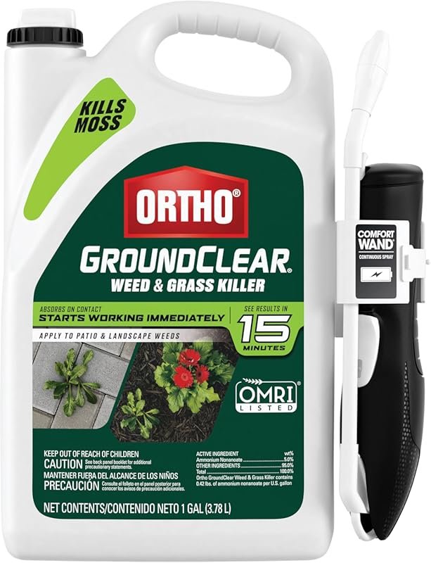 Ortho GroundClear Ready-to-Use Weed & Grass Killer, 1 Gallon with Comf