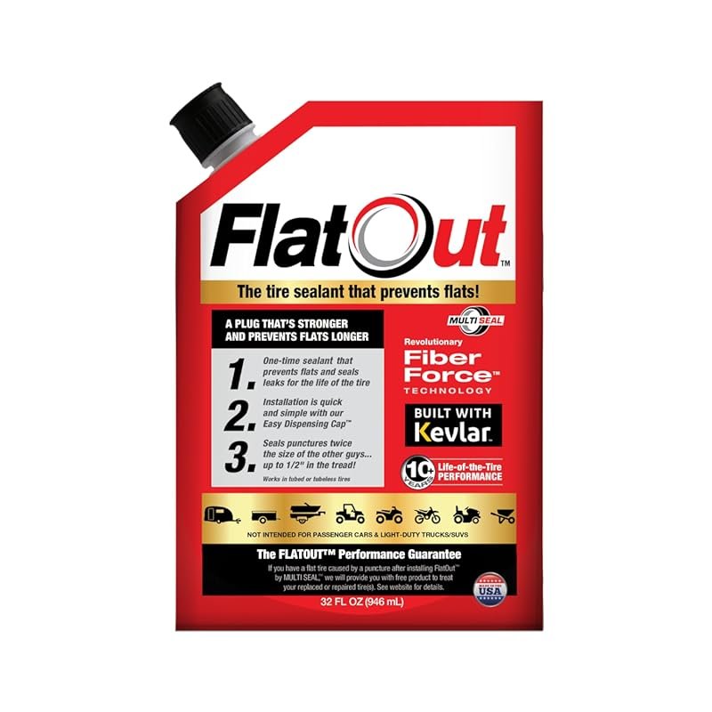 FlatOut Off-Road Multi-Purpose Tire Sealant: Prevents and Repairs Flat