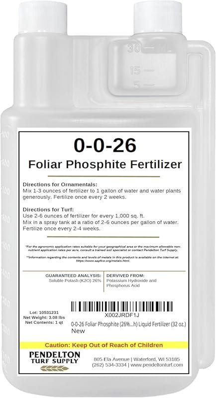 32 oz 0-0-26 Foliar Phosphite Liquid Fertilizer with Soluble Potash