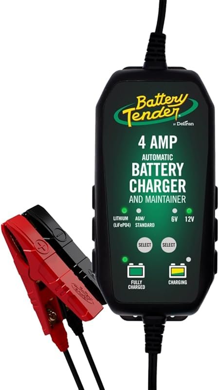 Battery Tender 4 AMP Switchable 6V/12V Smart Charger & Maintainer for 