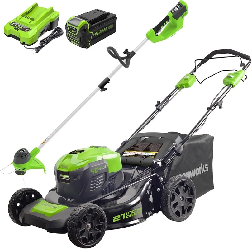 Greenworks 40V 21-Inch Brushless Cordless Self-Propelled Electric Lawn
