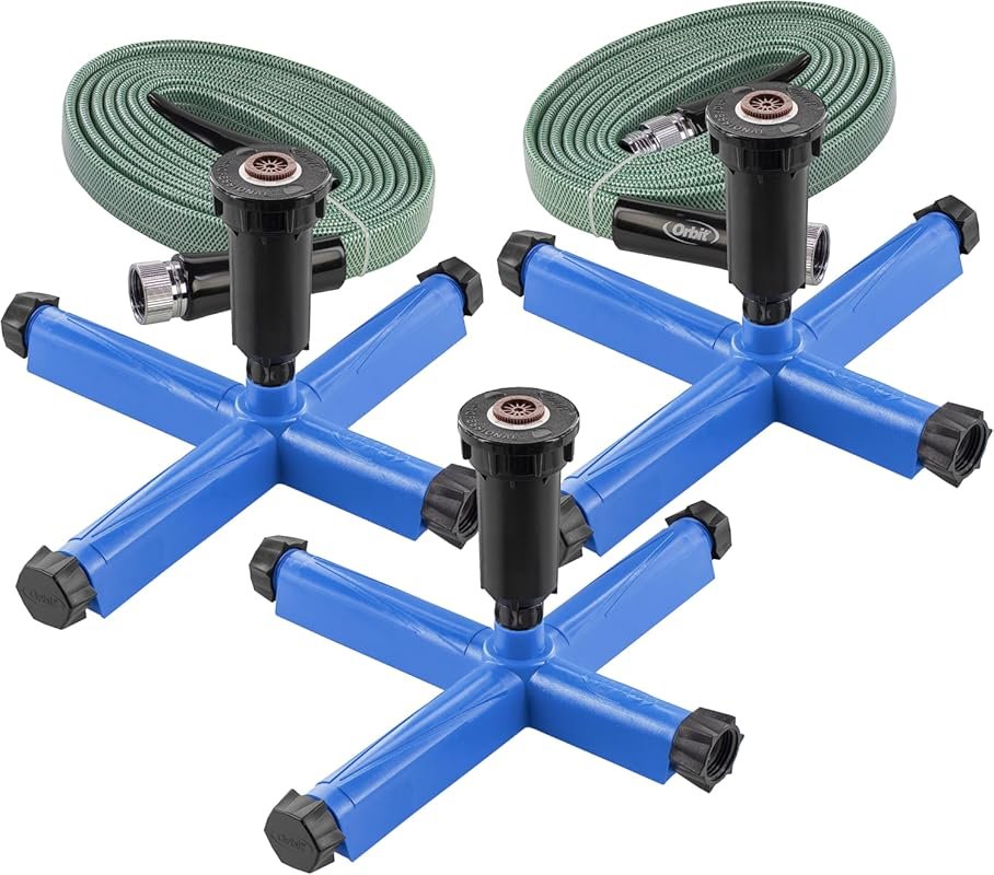 All-in-One Above Ground Irrigation Kit with Hose and Sprinklers for Co