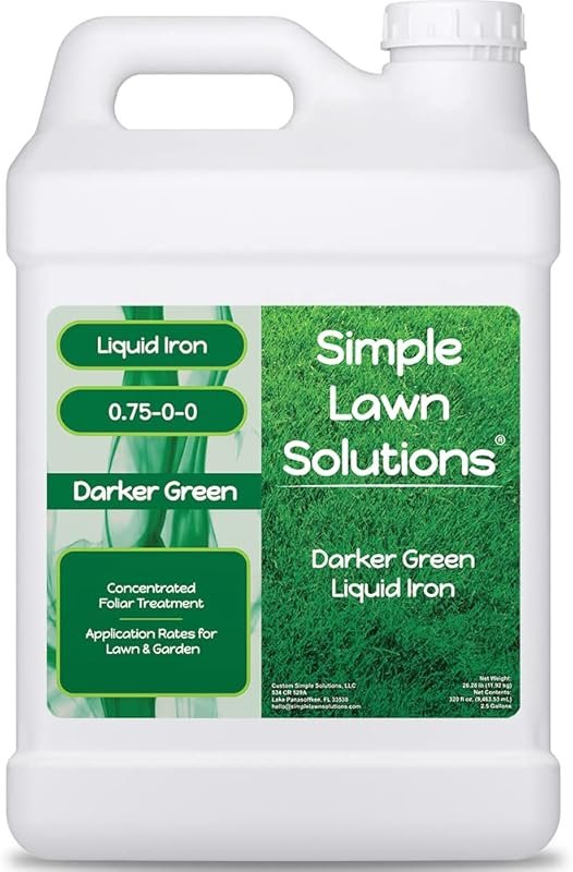 Simple Lawn Solutions Liquid Iron: Darker Green Booster for Lawns and