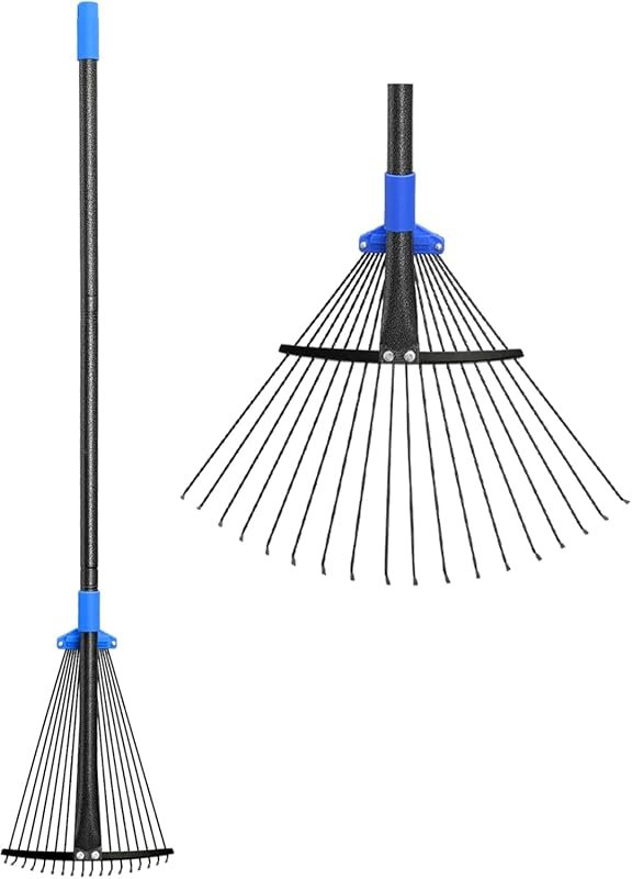 Adjustable Metal Leaf Rake: 8-17