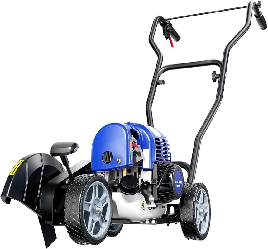 Wild Badger Power 31cc Gas Sidewalk Edger Lawn Tool, Blue