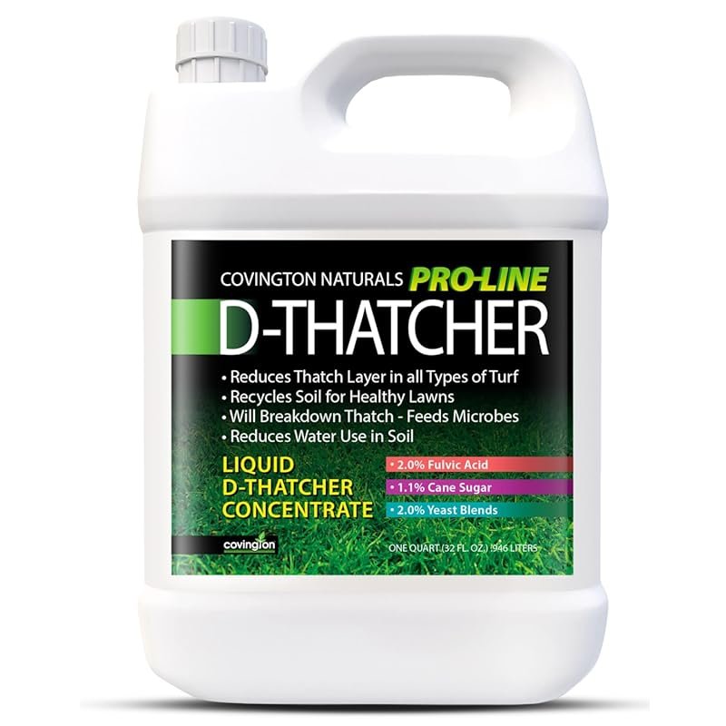 Covington PRO-LINE 32oz Liquid Dethatcher for Lawn Thatch Remover, Soi
