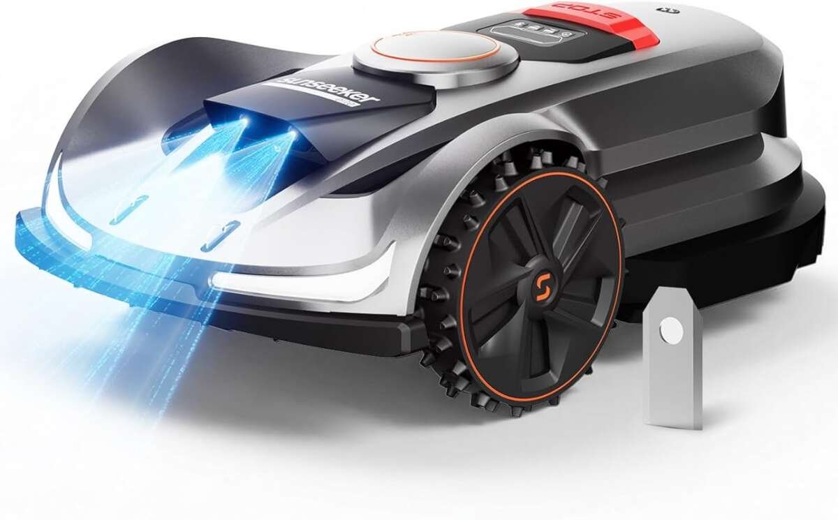Sunseeker X7 Wireless Robot Lawn Mower: 0.75 Acre, Vision AI + RTK, Sm