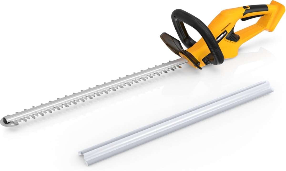 HEINPRO 22-Inch Cordless Hedge Trimmer for DEWALT 20V MAX Battery, Yel