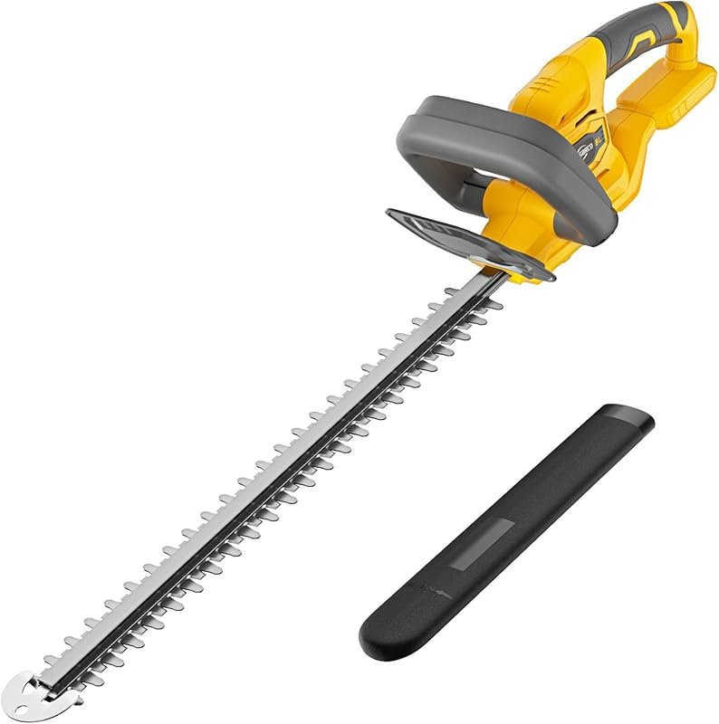 Cordless Electric Hedge Trimmer with 22'' Dual-Action Blade, 3/5'' Cut