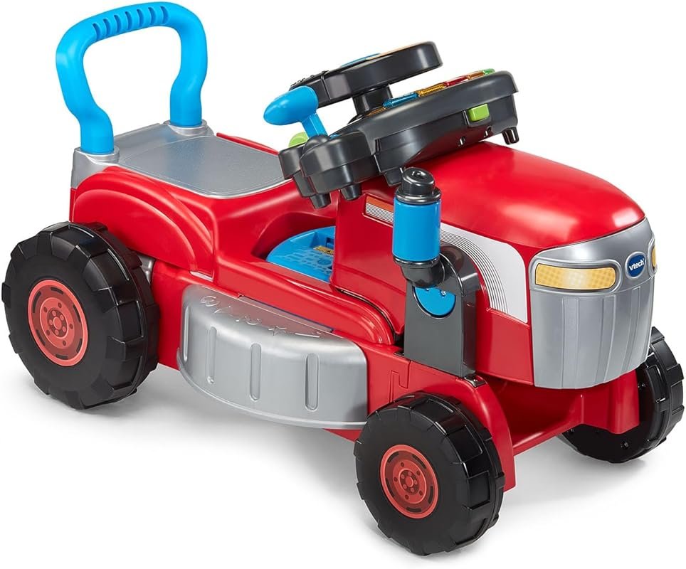 VTech Get Growing Tractor and Mower Ride-On Toy for Toddlers
