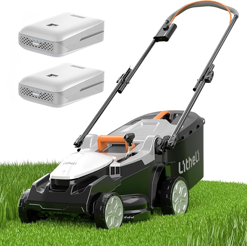 Litheli 40V Cordless Electric Lawn Mower: Lightweight 16