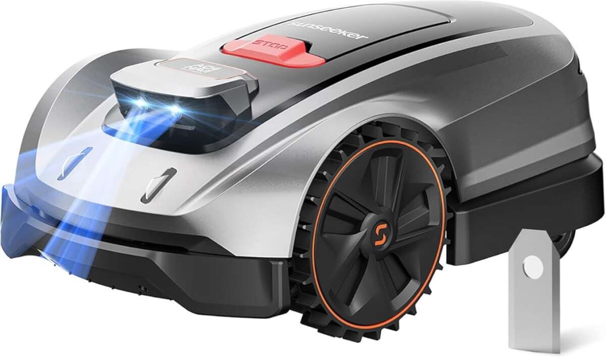 Sunseeker X3 Plus Robot Lawn Mower: No-Wire, AI+RTK Navigation, Smart 