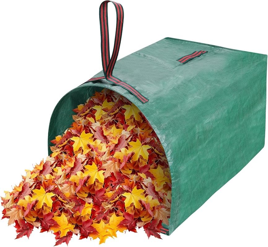 Hysagtek Large Yard Dustpan Leaf Collector: 53 Gallon Reusable Bag for