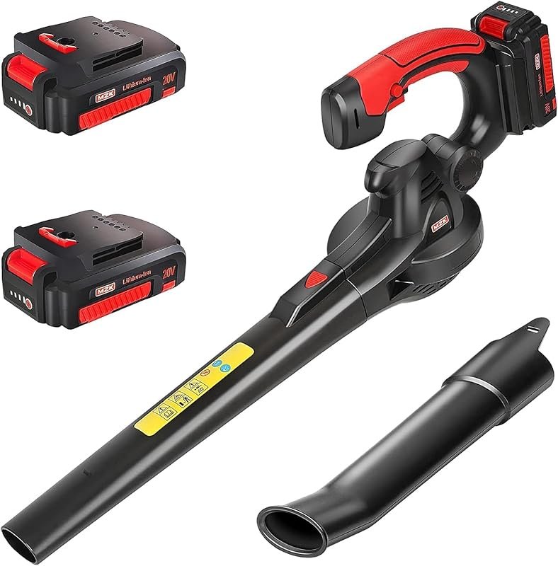 MZK LF40D13 20V Cordless Electric Leaf Blower: Lightweight Battery Pow