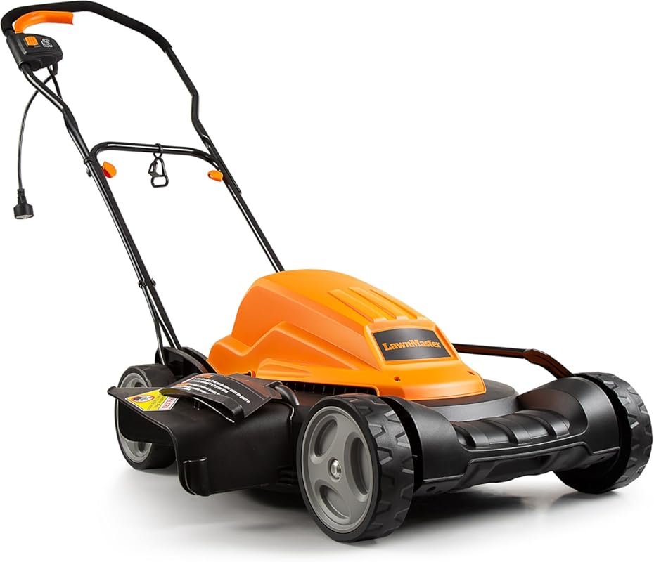 LawnMaster 12AMP 19-Inch Electric Lawn Mower for Easy Yard Maintenance