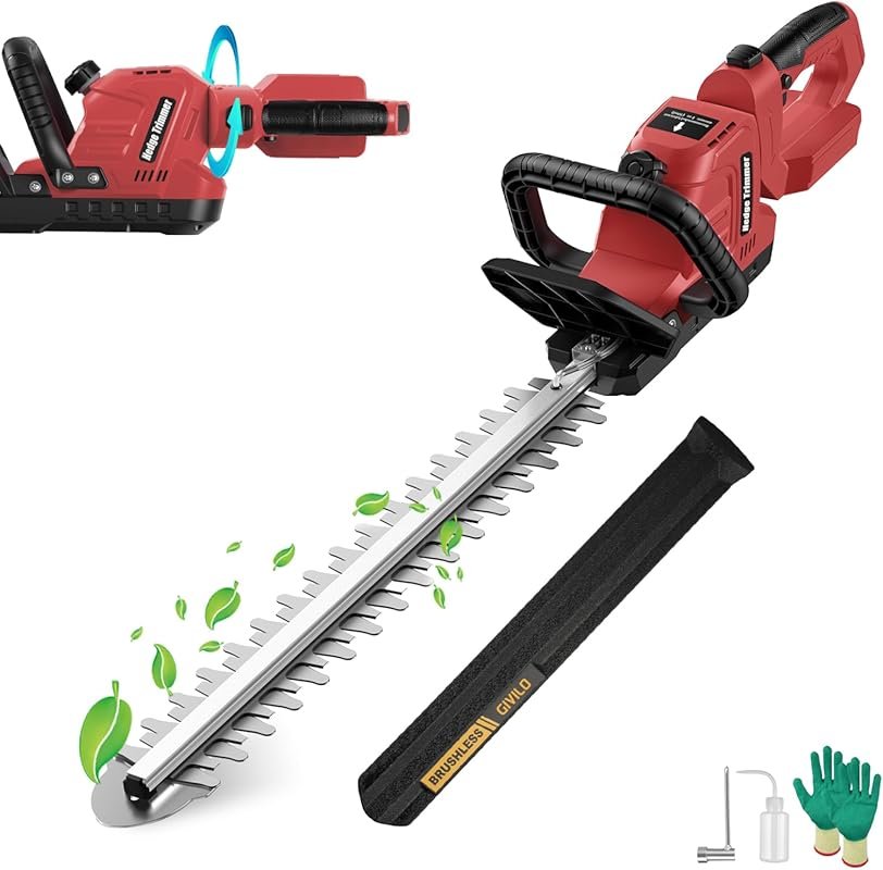 Milwaukee M18 Cordless Hedge Trimmer: 20-Inch Brushless Electric Bush 