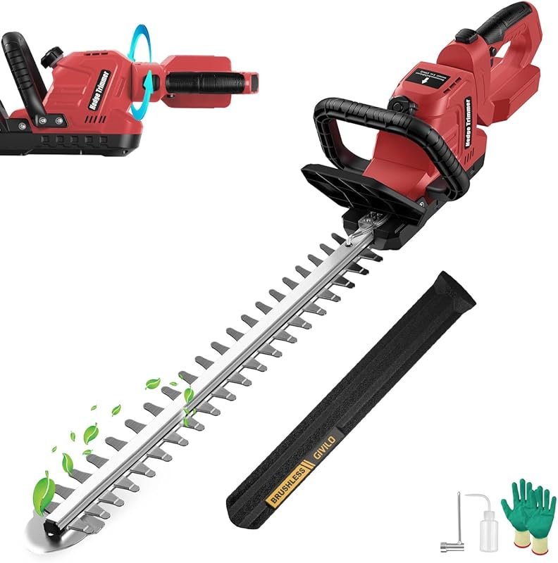 22-Inch Cordless Hedge Trimmer (No Battery) - Brushless, Rotatable Handle, M18 Compatible