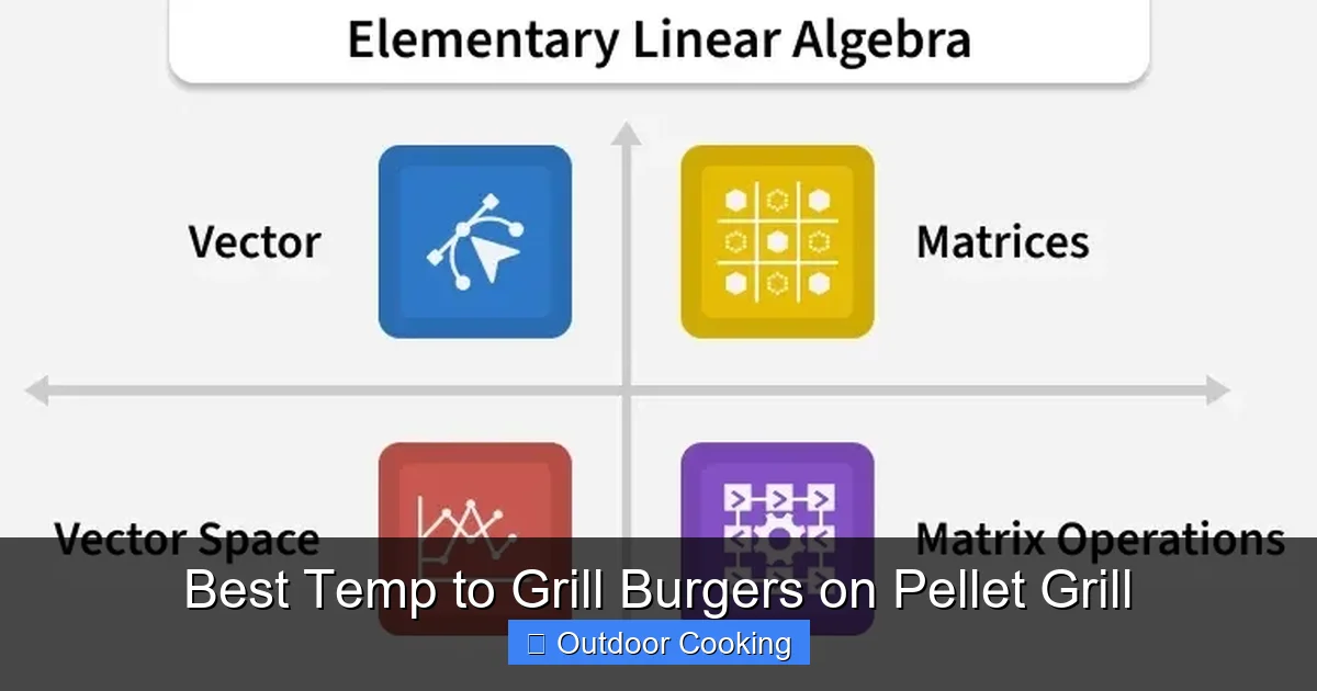 Best Temp to Grill Burgers on Pellet Grill
