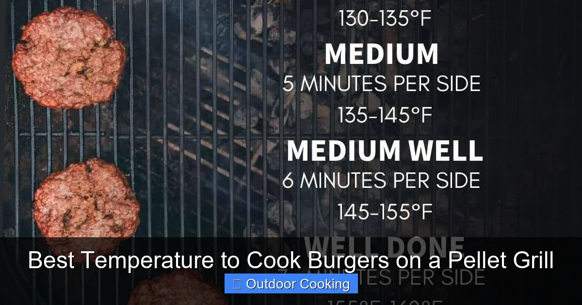 Best Temperature to Cook Burgers on a Pellet Grill
