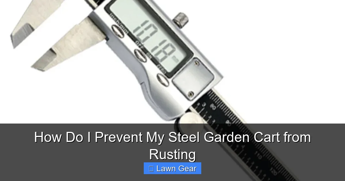 How Do I Prevent My Steel Garden Cart from Rusting