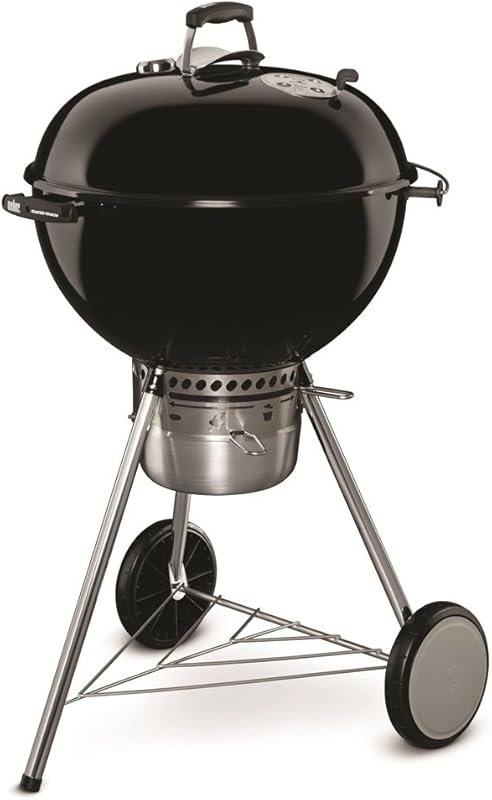Weber Master-Touch Charcoal Grill, 22-Inch with Tuck-Away Lid Holder &