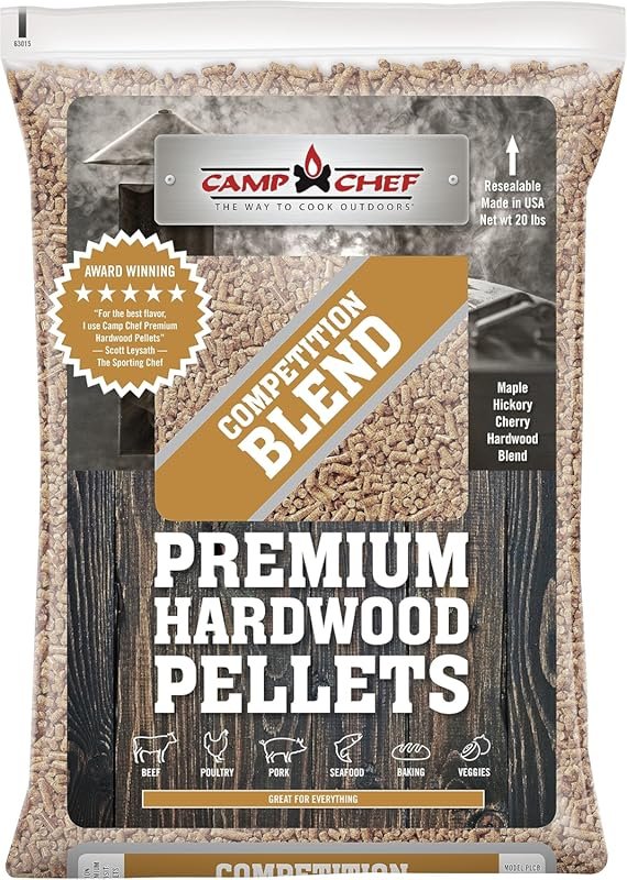 Camp Chef Competition Blend BBQ Pellets, 20 lb. for Versatile Grilling