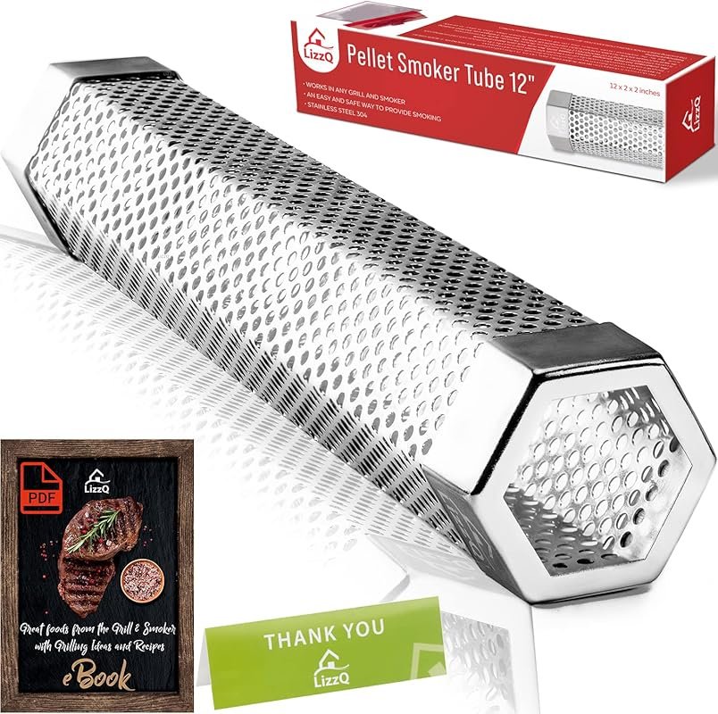 LIZZQ Premium 12'' Pellet Smoker Tube for Hot or Cold Smoking