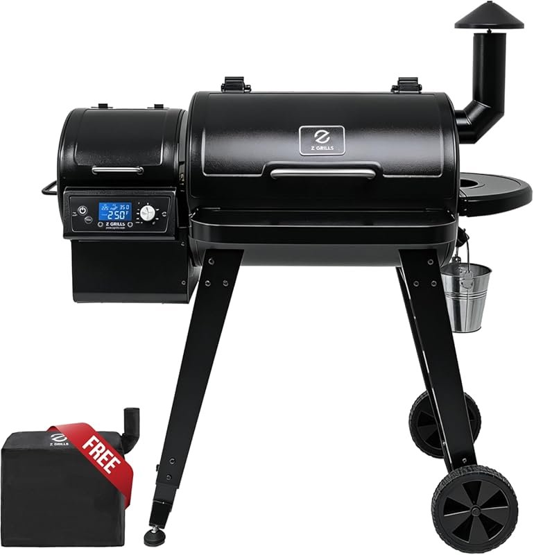 Z GRILLS 8-in-1 Wood Pellet Grill & Smoker with PID V3.0 Controller an