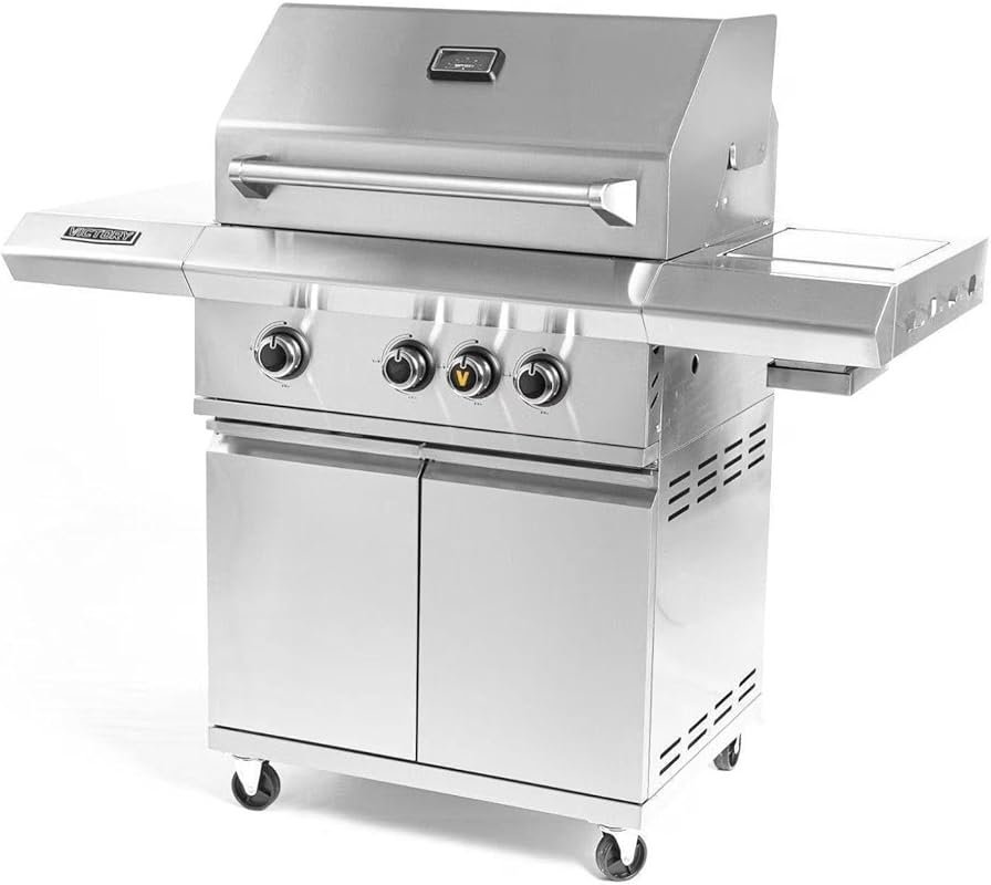 Victory 3-Burner Propane Gas Grill with Infrared Side Burner, BBQ-VCT3