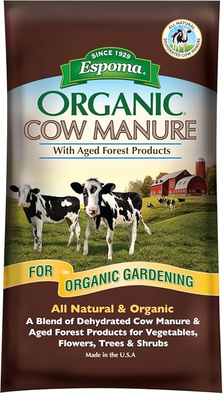 Espoma Organic Cow Manure with Aged Forest Products – 1 Cubic Foot Soi
