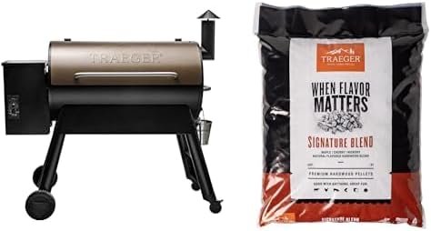 Pro 34 Wood Pellet Grill and Smoker with 18 lb Signature Blend Pellets