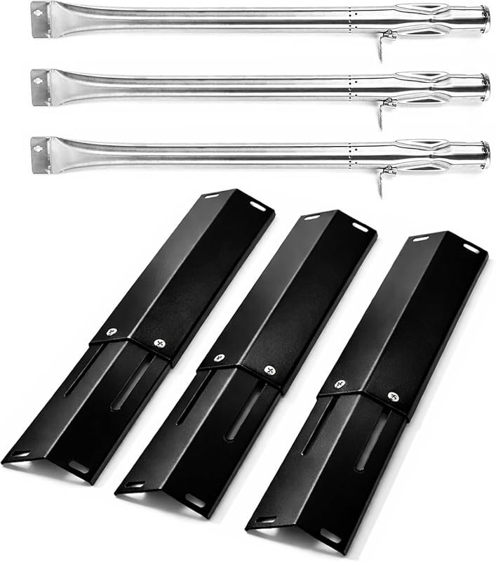 Durable Adjustable Heat Plate Shield and Burner Tube for Pit Boss Pro 