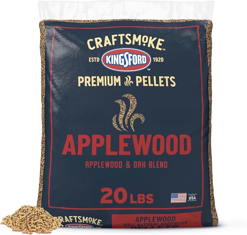 Kingsford Craftsmoke Premium Applewood Grilling Pellets, 100% Natural