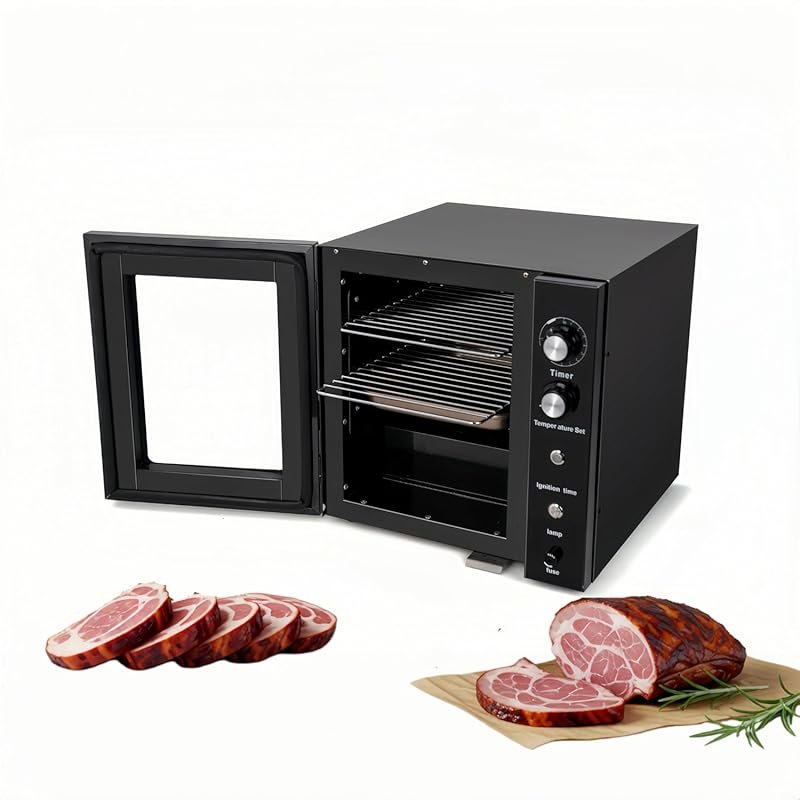 Clivia Electric Vertical BBQ Smoker 10L: 30-110℃, 800W Multi-Function