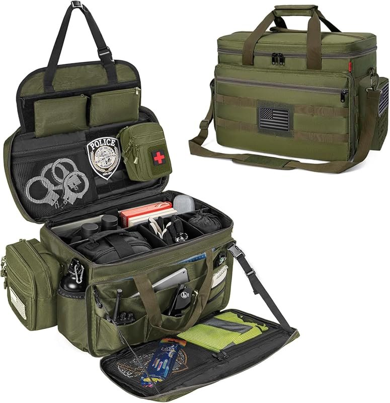 Durable Police Patrol Bag: Car Front Seat Organizer with Laptop Layer 