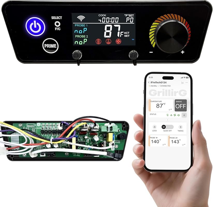 PID WiFi Pellet Grill Controller for Pit Boss Copper Series - App Cont