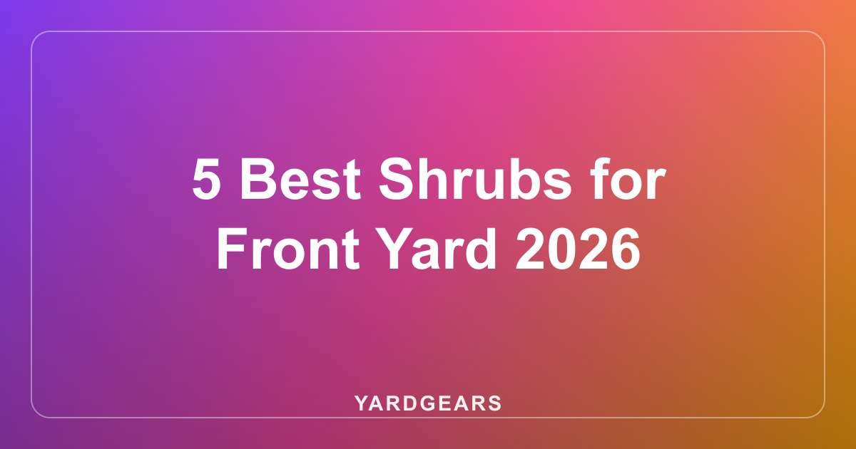 5 Best Shrubs for Front Yard 2026