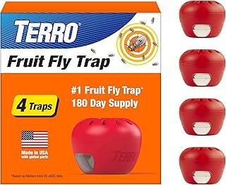 TERRO Fruit Fly Trap 4-Pack 180